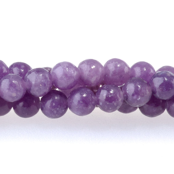 Light Lepidolite 4mm Round - 15-16 Inch