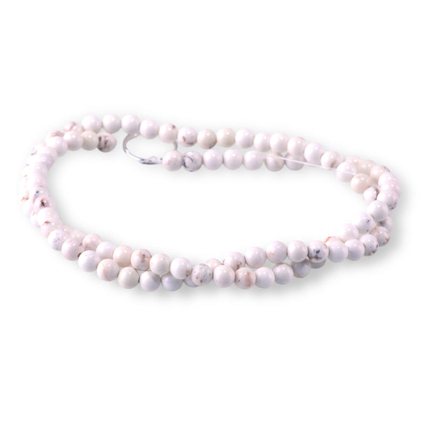 Magnesite 4mm White Round - 15-16 Inch