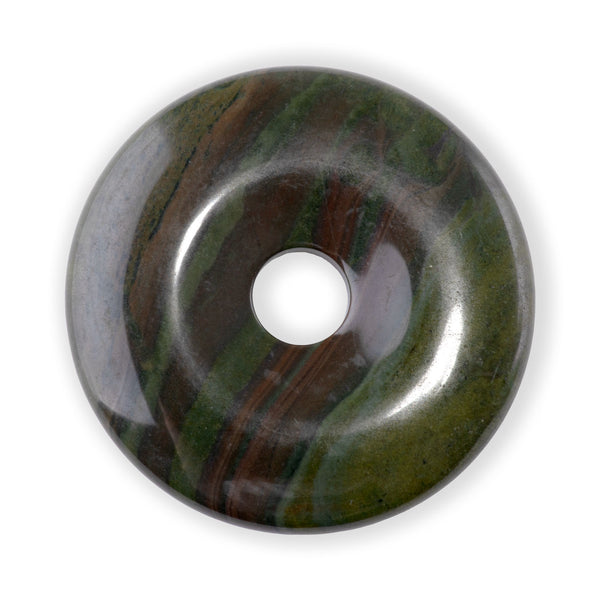 Green Jasper 40mm Donut Pendant