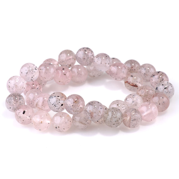 Pink Mica 10mm Round A Grade - 15-16 Inch