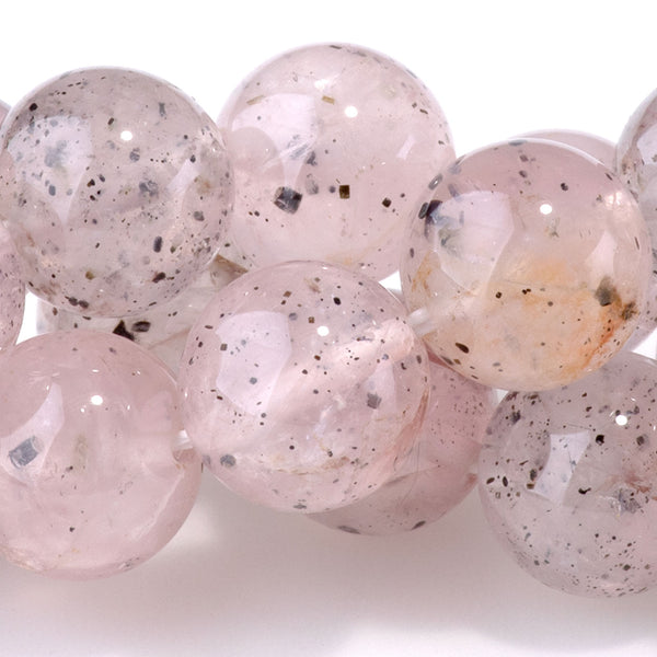 Pink Mica 10mm Round A Grade - 15-16 Inch
