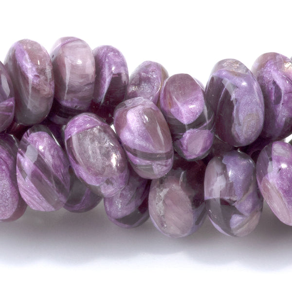 Purple Mica Muscovite 4-5x8mm Rondelle - 15-16 Inch