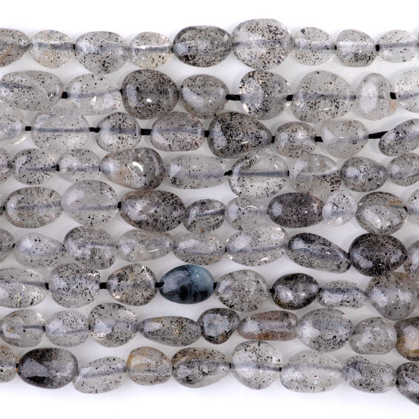 Black Mica 7x9-8x10mm Pebble A Grade - 15-16-Inch
