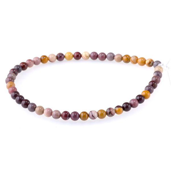 Mookaite 4mm Round - 8-Inch