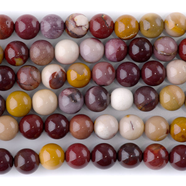 Mookaite 6mm Round - 8-Inch