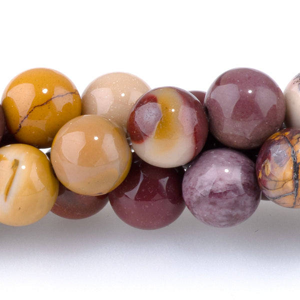 Mookaite 6mm Round - 8-Inch