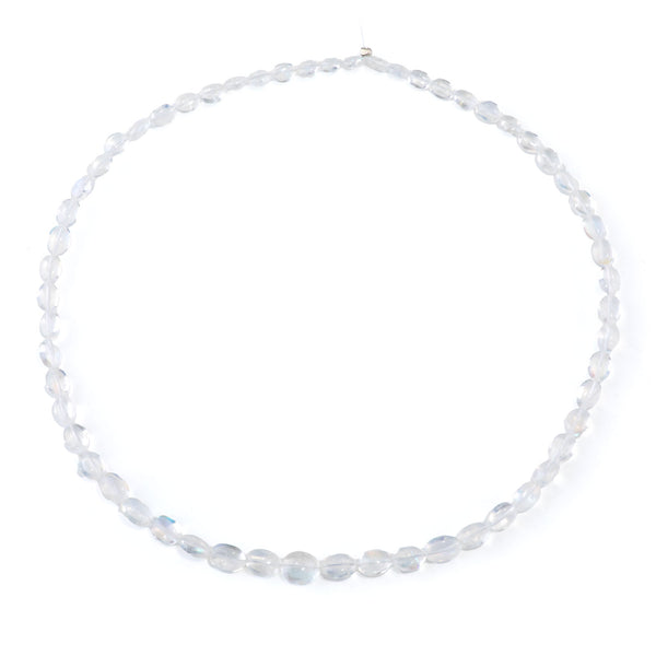 Madagascar Moonstone 5x6-7x9mm Graduated Flat Oval - 15-16 Inch
