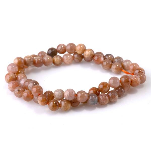 Golden Grey Moonstone 6mm Round - 15-16 Inch