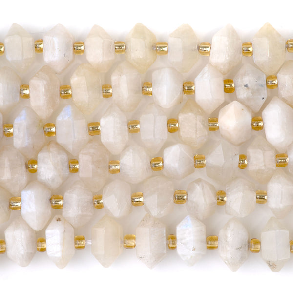Moonstone 6x11mm Side Drilled Points - 15-16-Inch