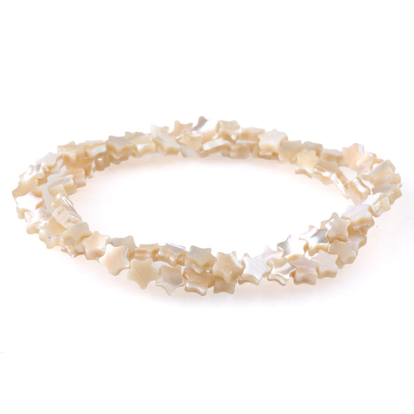 Mother of Pearl 6mm Star - 15-16 Inch