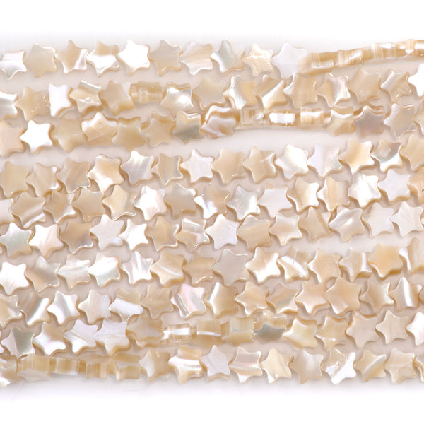 Mother of Pearl 6mm Star - 15-16 Inch