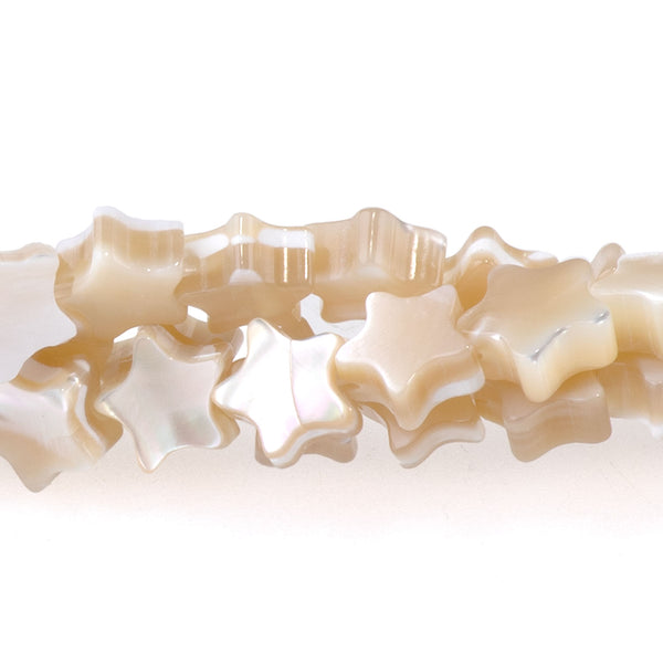 Mother of Pearl 6mm Star - 15-16 Inch
