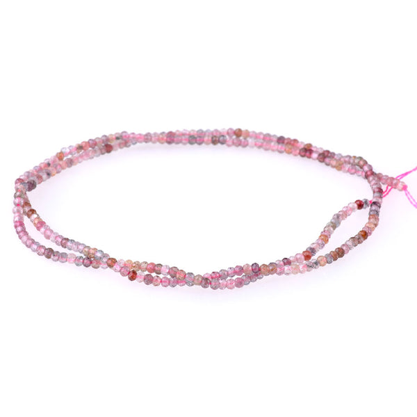 Multi Spinel 1.5x2mm Faceted Rondelle AA Grade - 15-16 Inch