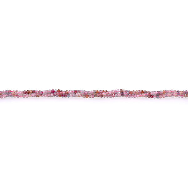 Multi Spinel 1.5x2mm Faceted Rondelle AA Grade - 15-16 Inch
