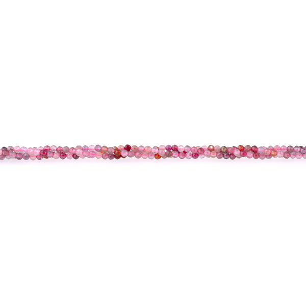 Multi Spinel 2mm Faceted Round AA Grade - 15-16 Inch