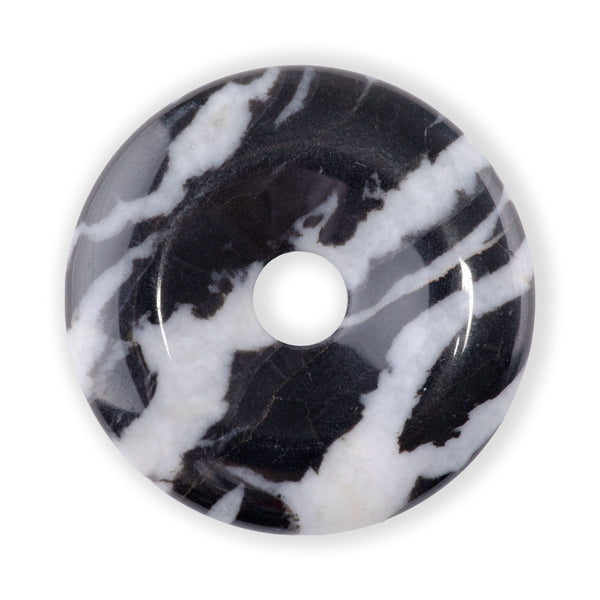 Mexican Zebra Jasper 40mm Donut Pendant