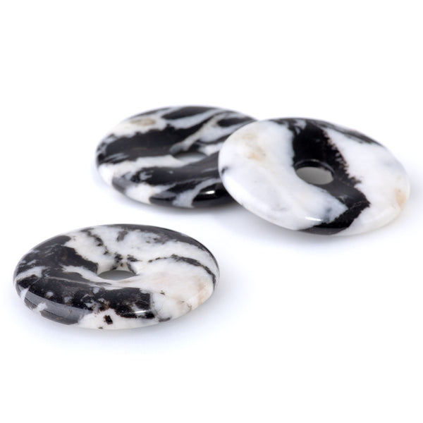 Mexican Zebra Jasper 40mm Donut Pendant