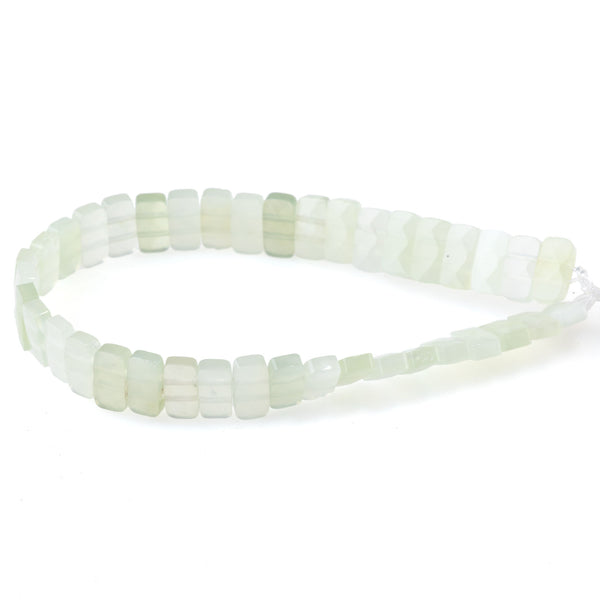 New Jade 5x10mm Double Drill - 8-Inch Strands