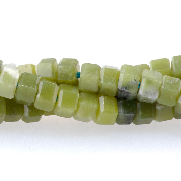 New Jade 6mm Hexagon - 15-16 Inch