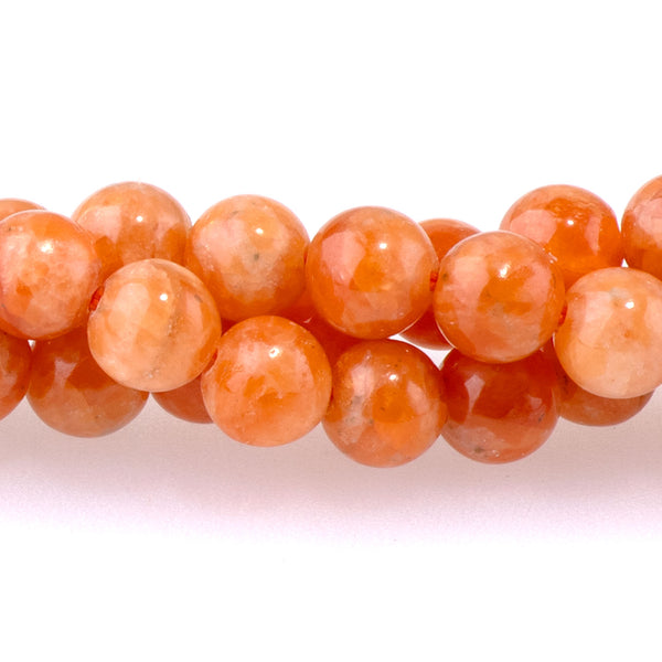 Orange Calcite 6mm Round AAA Grade - 15-16 Inch