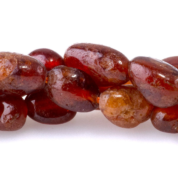 Orange Garnet 7x9-8x10mm Pebble A Grade - 15-16-Inch