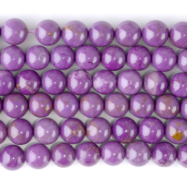Phosphosiderite 10mm Round AA Grade - 15-16 Inch