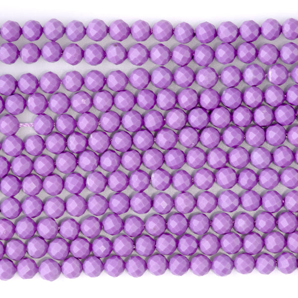 Phosphosiderite 4mm Microfaceted Round - 15-16 Inch