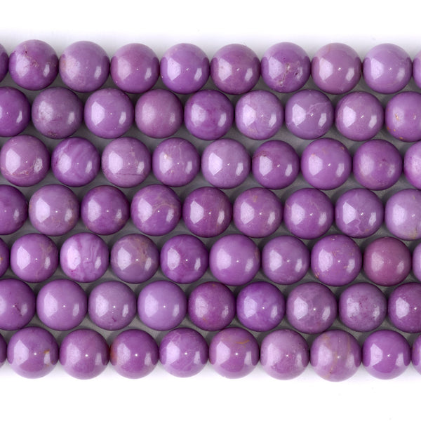 Phosphosiderite 8mm Round AA Grade - 15-16 Inch