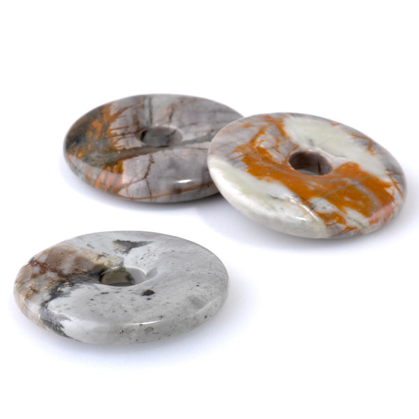 Picasso Jasper 40mm Donut Pendant