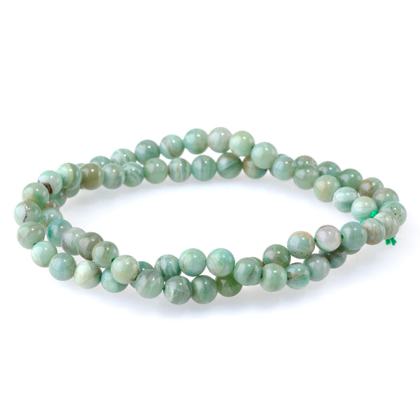 Pilbara Prase 6mm Round AA Grade - 15-16 Inch