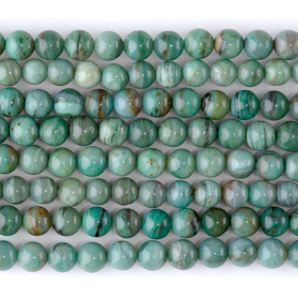Pilbara Prase 6mm Round AA Grade - 15-16 Inch