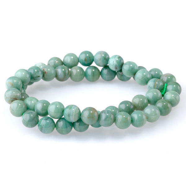 Pilbara Prase 8mm Round AA Grade - 15-16 Inch