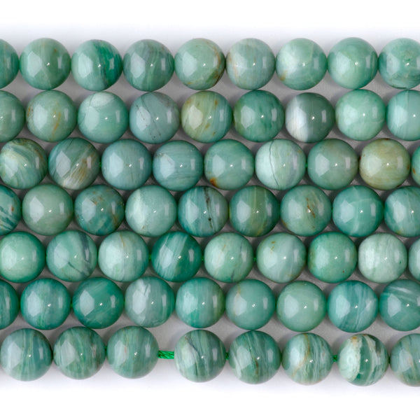 Pilbara Prase 8mm Round AA Grade - 15-16 Inch