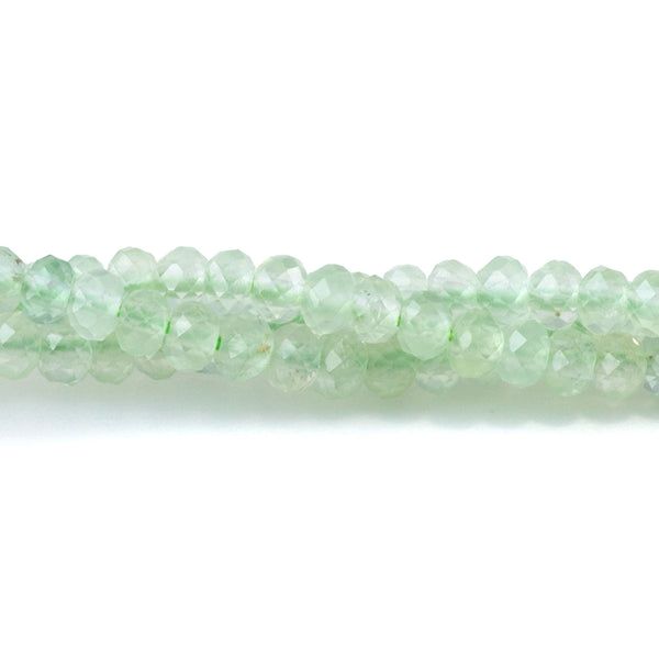 Prehnite 2x3mm Rondelle Faceted A Grade - 15-16 Inch