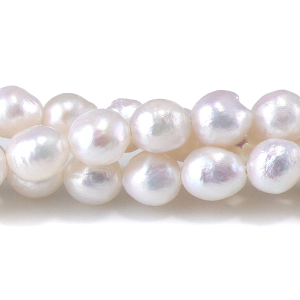 Freshwater Pearl 6mm White Baroque Beads - 15-16 Inch