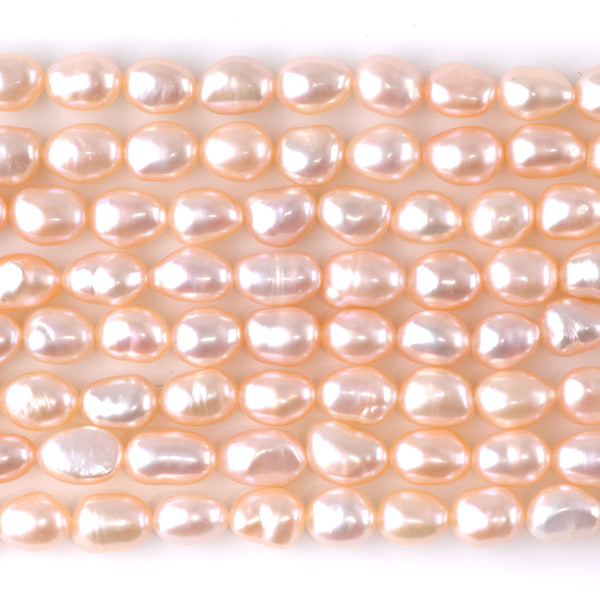 Freshwater Pearl 6-7mm Natural Potato Pearls - 15-16 Inch