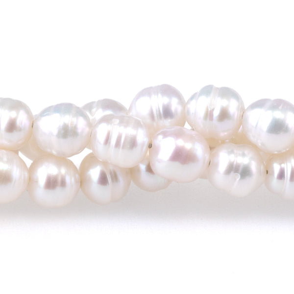 Freshwater Pearl 5mm White Potato Pearls - 15-16 Inch