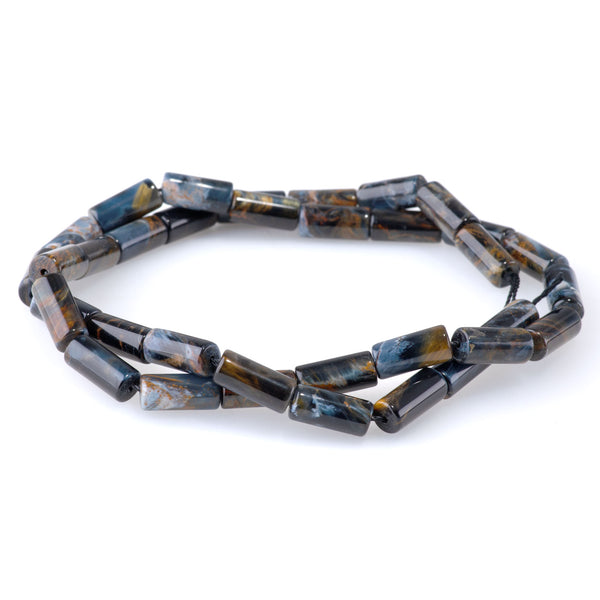 Gold and Red Pietersite 6x13mm AAA Grade Tube - 17-18 Inch