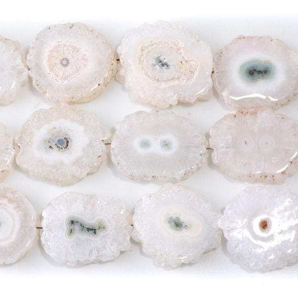 Solar Quartz 20-24mm Slice - 8 Inch