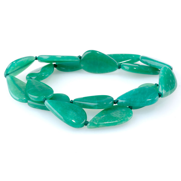 Russian Amazonite 10x14-14x24mm Tear Drop AAA Grade - 15-16 Inch