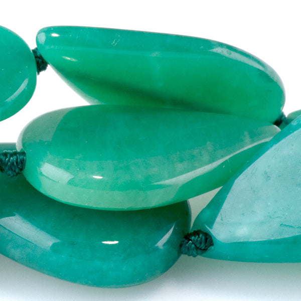 Russian Amazonite 10x14-14x24mm Tear Drop AAA Grade - 15-16 Inch