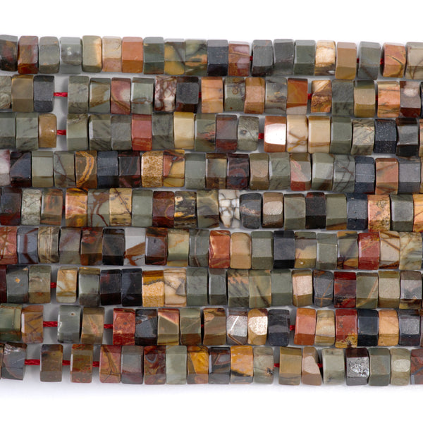 Red Creek Jasper 6mm Hexagon - 15-16 Inch