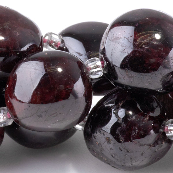 Red Garnet 10x14-13x17mm Tumble Nugget - 15-16 Inch