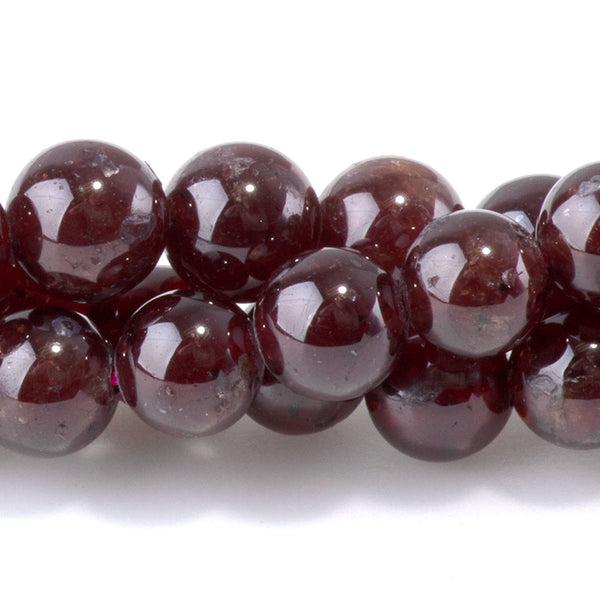 Red Garnet 6mm Round Beads - 15-16 Inch