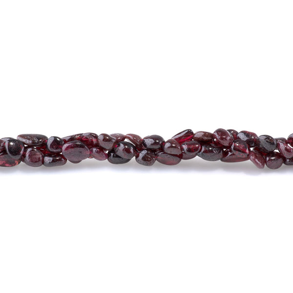Red Garnet 7x9-8x10mm Pebble A Grade - 15-16-Inch