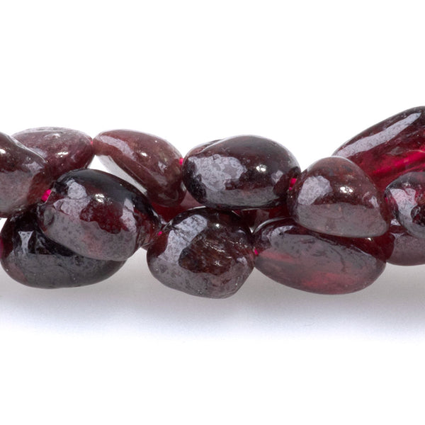 Red Garnet 7x9-8x10mm Pebble A Grade - 15-16-Inch