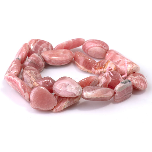 Rhodochrosite 13x18-15x22mm Nugget A Grade - 15-16 Inch