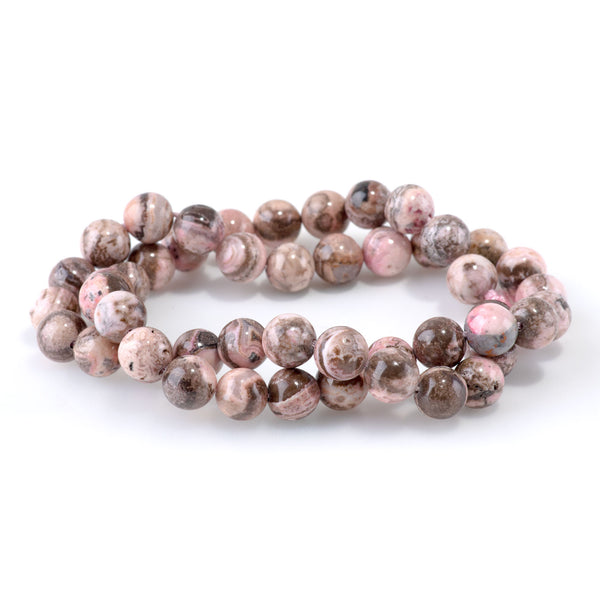 Peruvian Rhodochrosite 8mm Round - 15-16 Inch