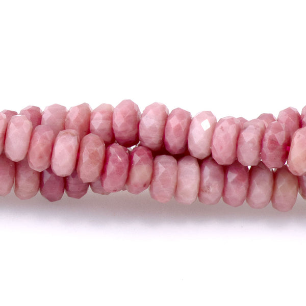 Rhodonite 2x4mm Thin Faceted Rondelle A Grade - 15-16 Inch