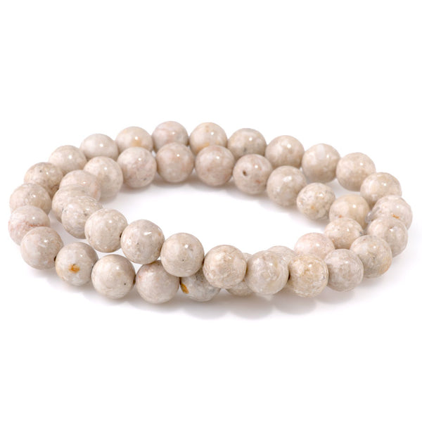 River Stone 10mm Round 15-16 Inch